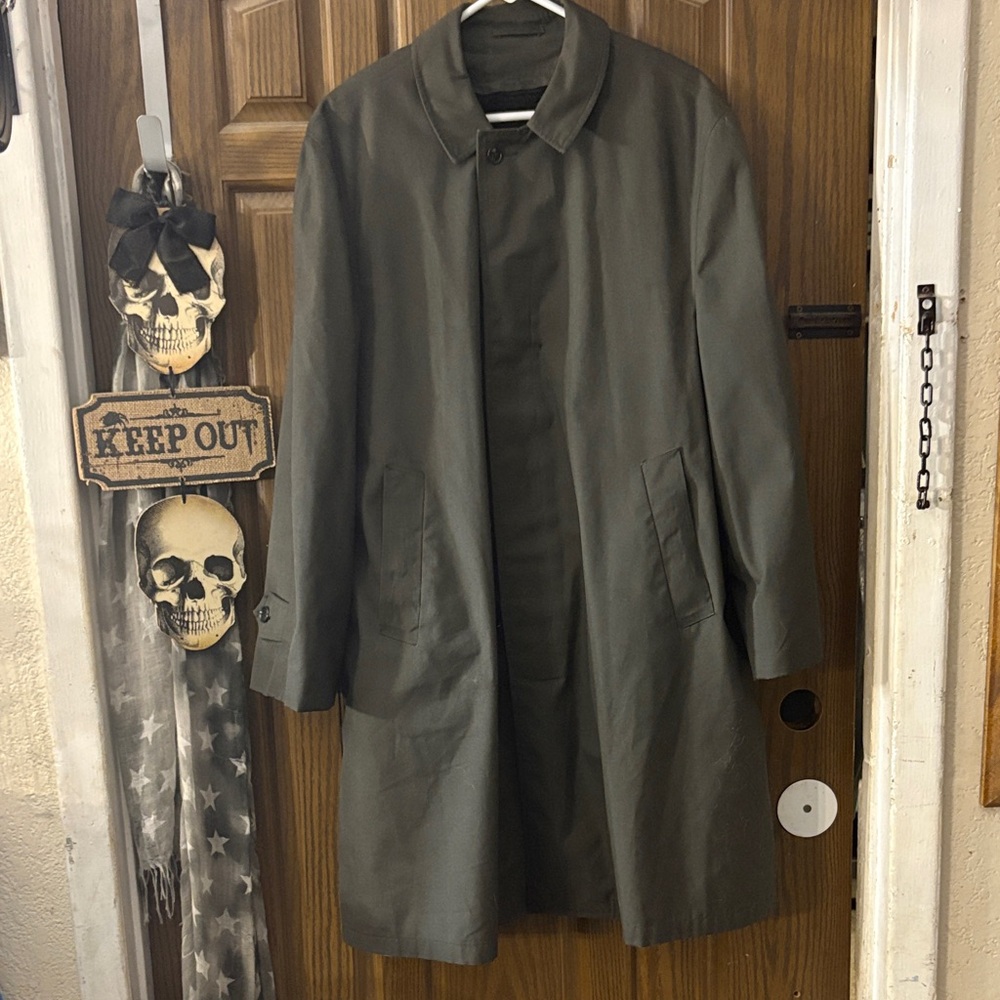 ❗️VTG❗️1960’s Men's Classic Grey/Green Trench Coat